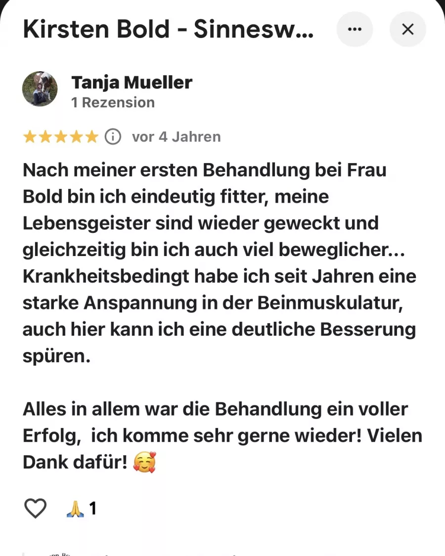 Rückmeldung einer Klientin oder eines Klienten